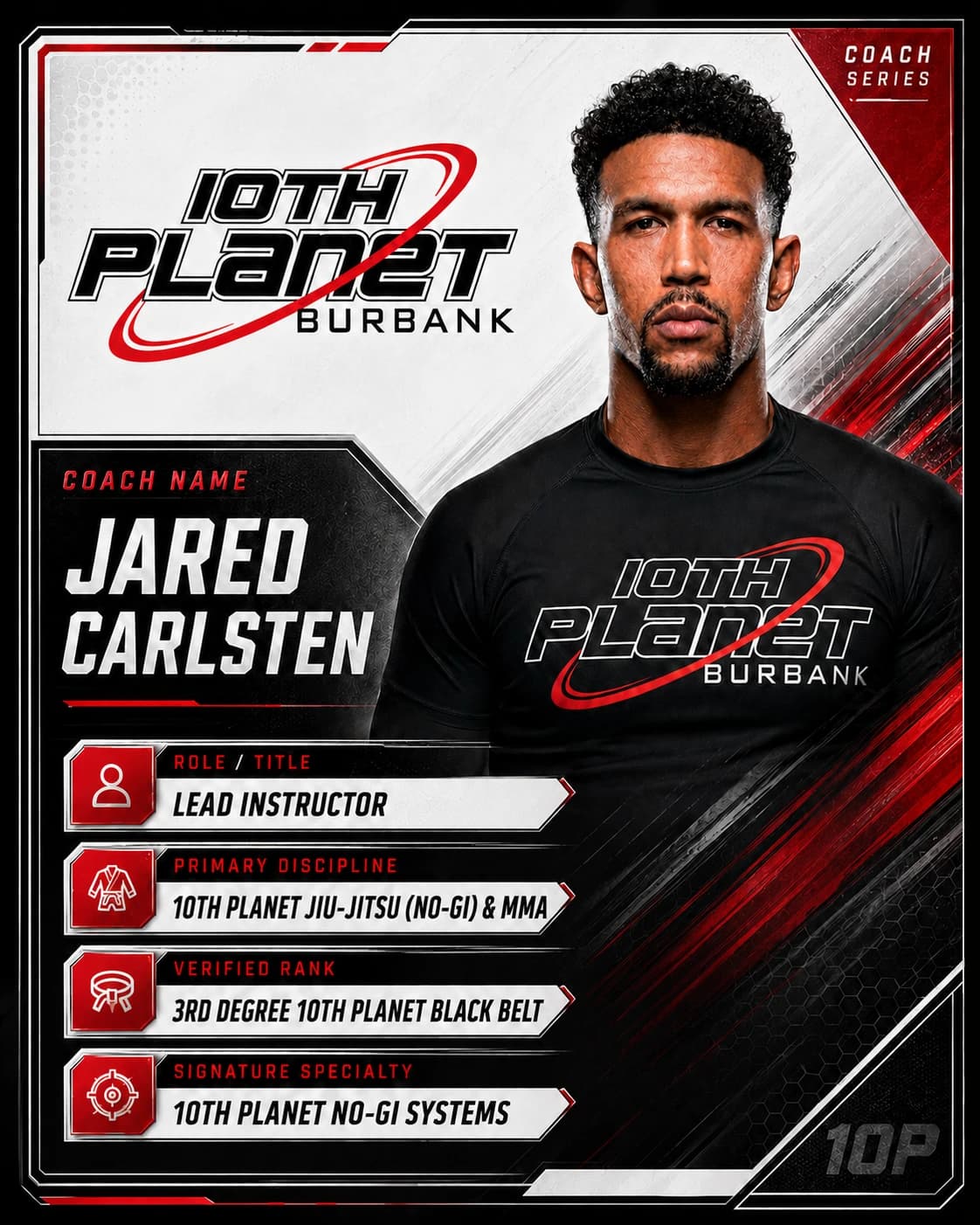 Jared Carlsten, 10th Planet Burbank coach